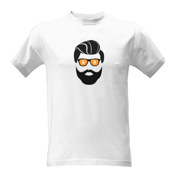 Tričko s potiskem Bitcoin frajer