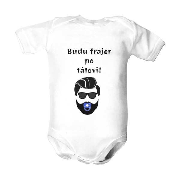 Dětské body  s potiskem Frajer po tátovi