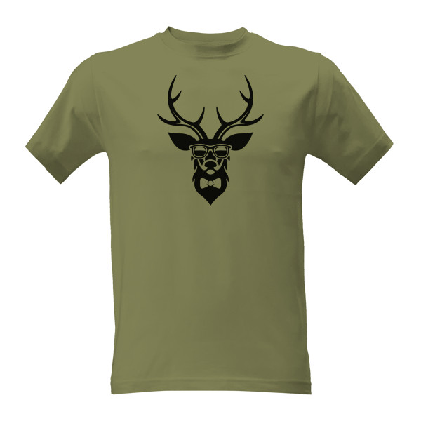 Tričko s potiskem jelen frajer