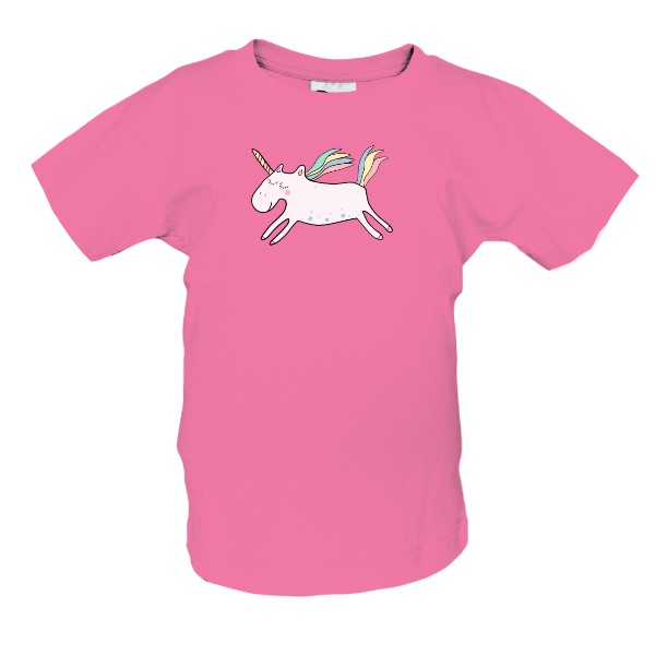 Tričko s potiskem Kreslený unicorn