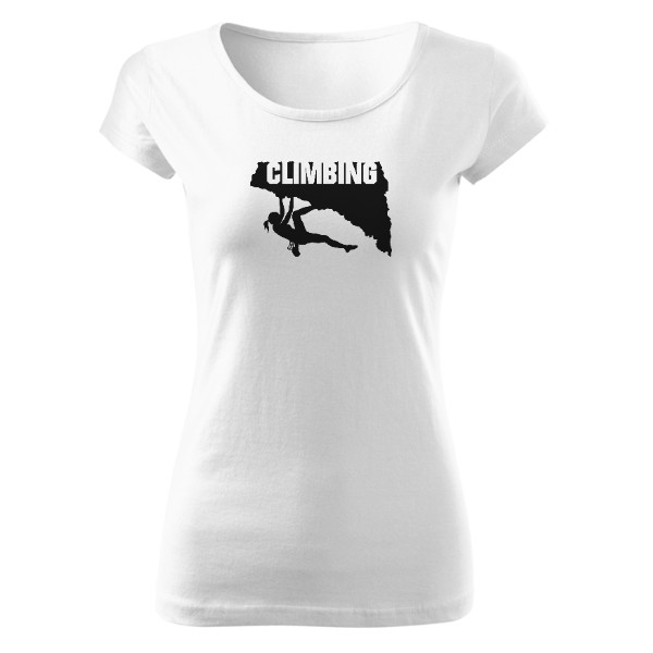 Tričko s potiskem Lezení v srdci