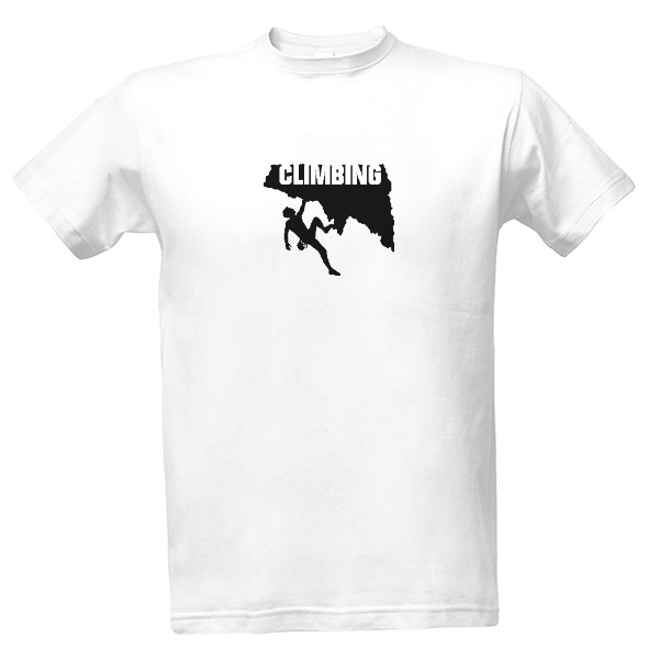 Tričko s potiskem Milujeme lezení