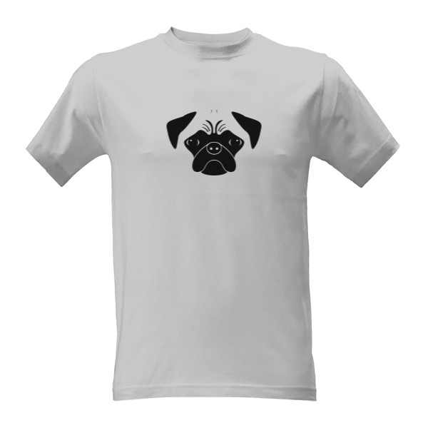 Tričko s potiskem Mopsík