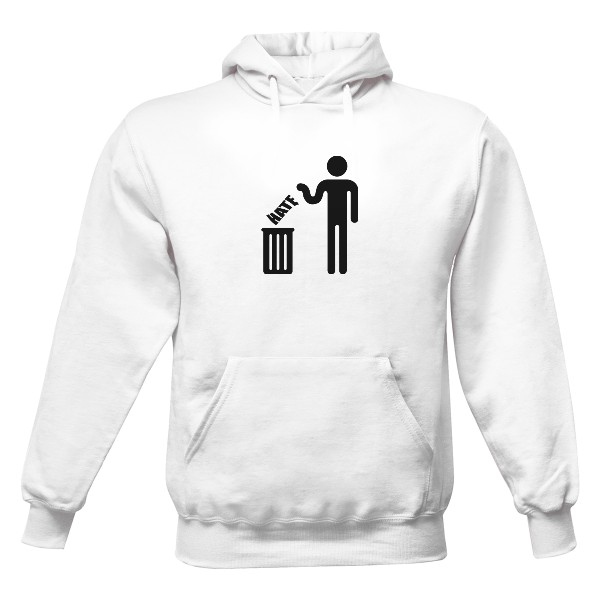 Pánská mikina s kapucí s potiskem Neřeš HATE!