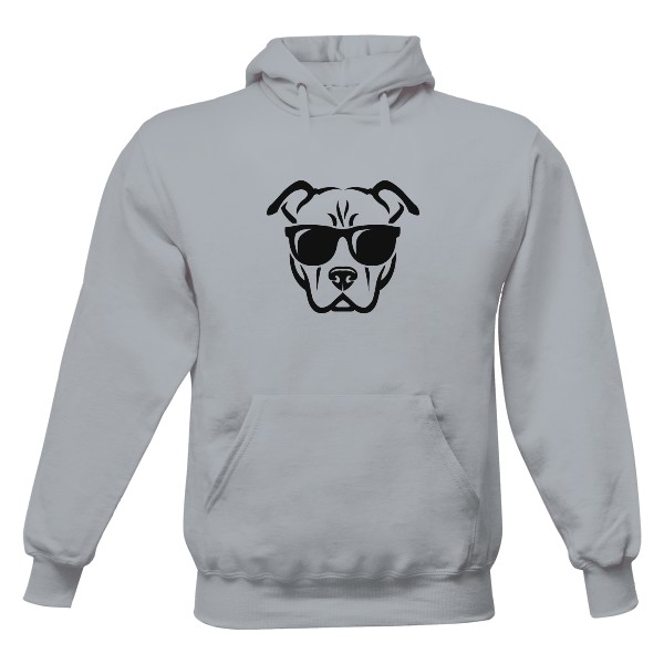 Pánská mikina s kapucí s potiskem Pitbull frajer