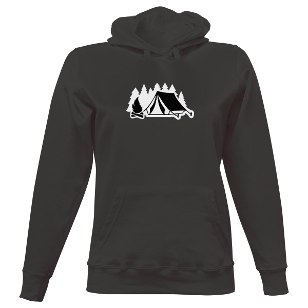 Dámská mikina s kapucí s potiskem Pod stanem