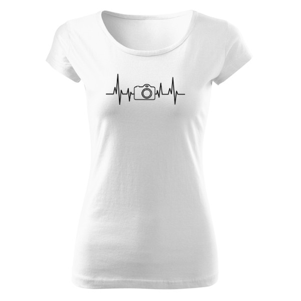 Tričko s potiskem Žít pro focení