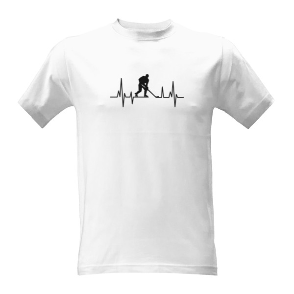 Tričko s potiskem Žít pro hokej