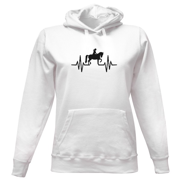 Dámská mikina s kapucí s potiskem Žít pro koně