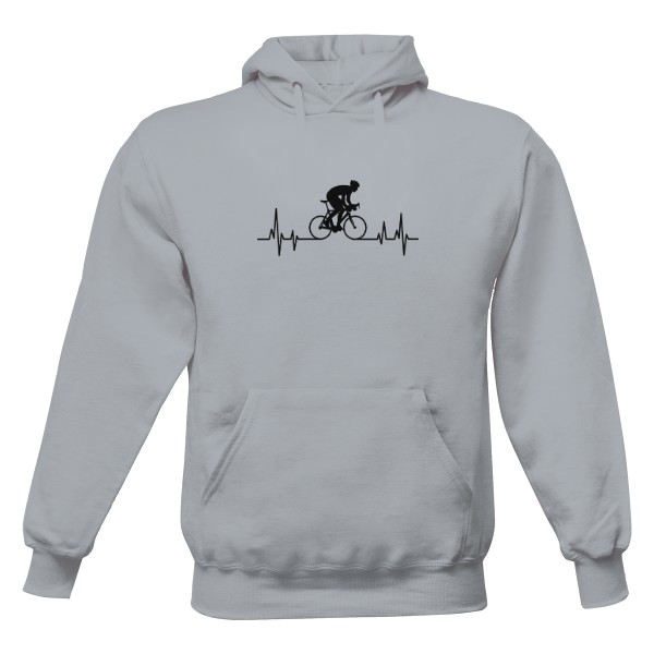 Pánská mikina s kapucí s potiskem Život na kole!